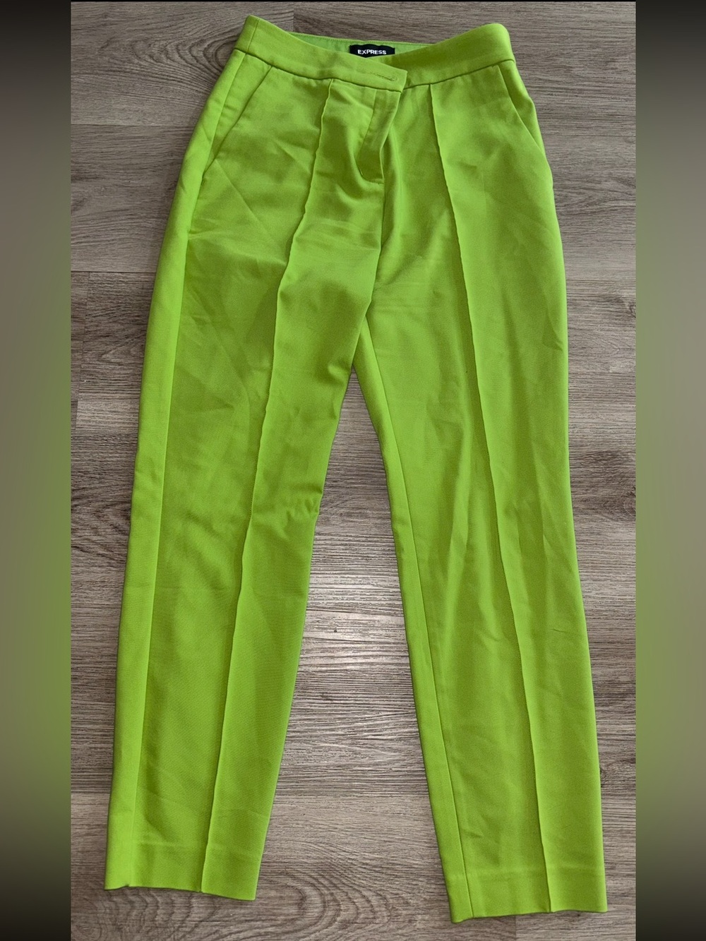 Express Women's Lime Green Tailored Pants 💚🍀🥑🦖🥝🍏